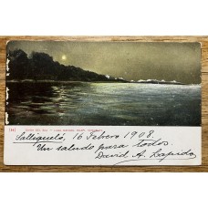 LAGO NAHUEL HUAPI ANTIGUA TARJETA POSTAL